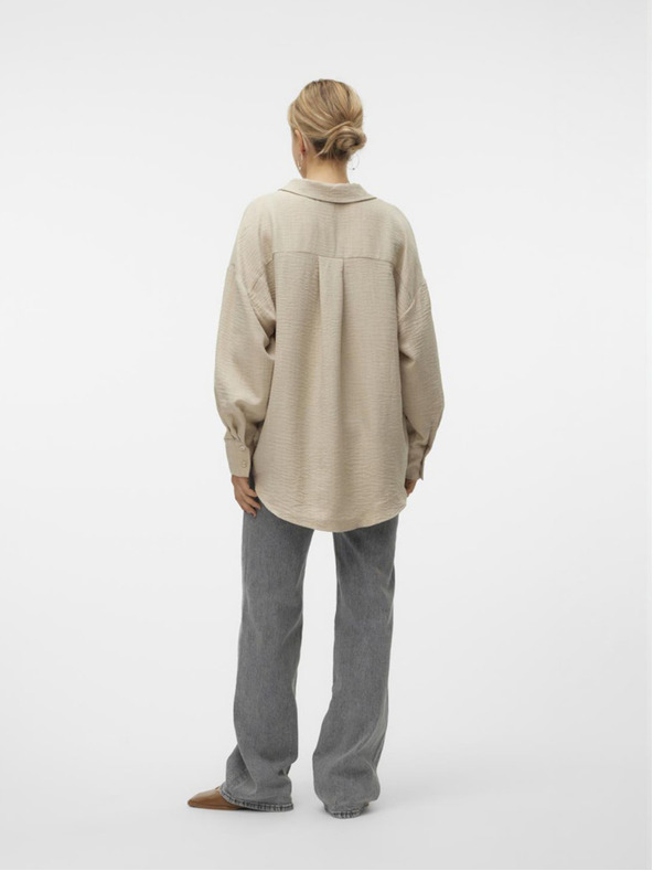 Vero Moda Béžová dámska košeľa Vero Moda Melaney