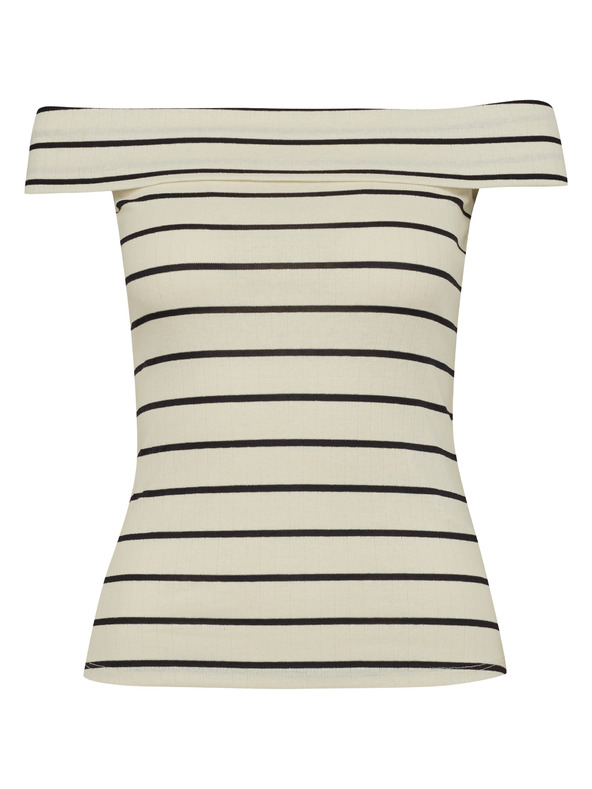 Orsay Čierno-biele dámske tričko s krátkym rukávom ORSAY