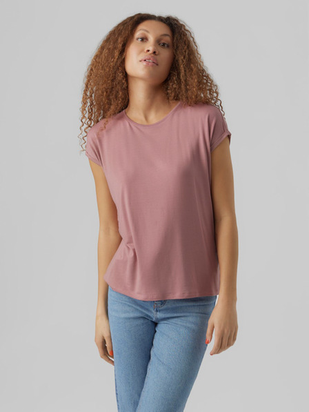 Vero Moda Ružové dámske tričko Vero Moda Ava