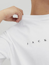 Jack & Jones Biela pánska mikina s kapucňou Jack & Jones Star