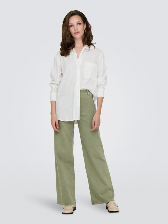 ONLY Biela dámska košeľa JEDINE