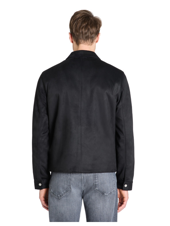 Celio Čierna pánska semišová bunda Celio Lufaster