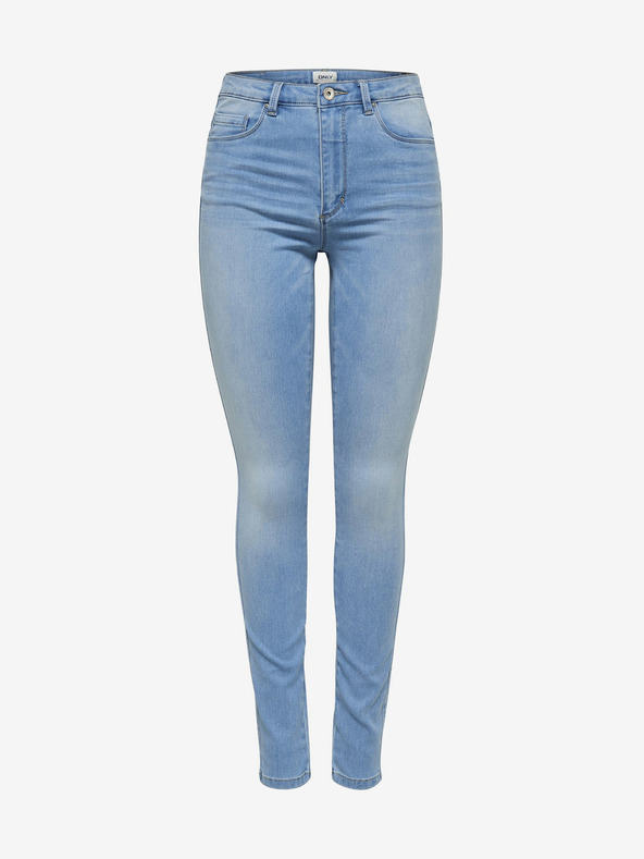 ONLY Svetlomodré úzke džínsy s vysokým pásom ONLY Royal