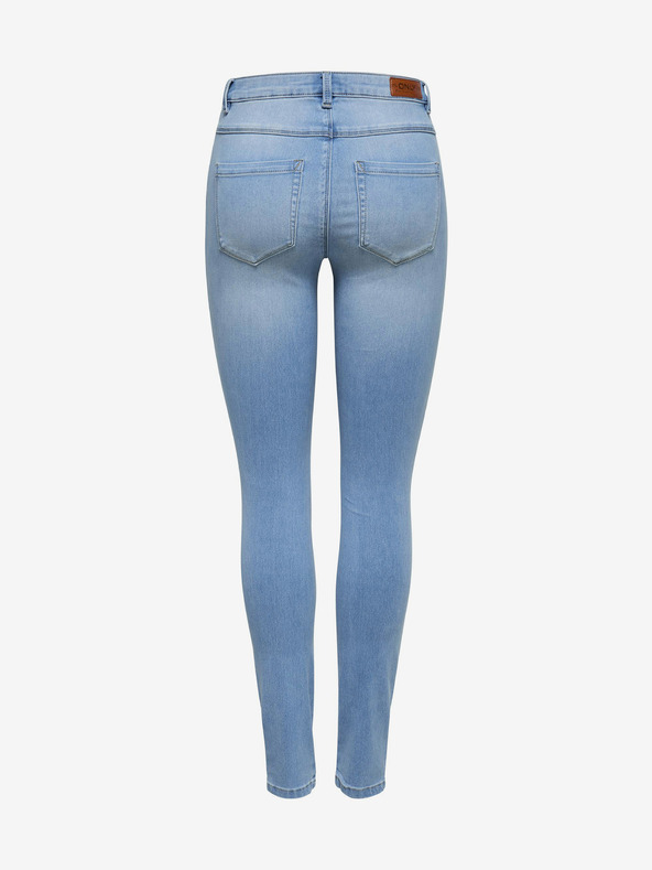 ONLY Svetlomodré úzke džínsy s vysokým pásom ONLY Royal