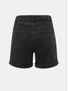 Vero Moda Čierne džínsové šortky s vysokým pásom VERO MODA Nineteen