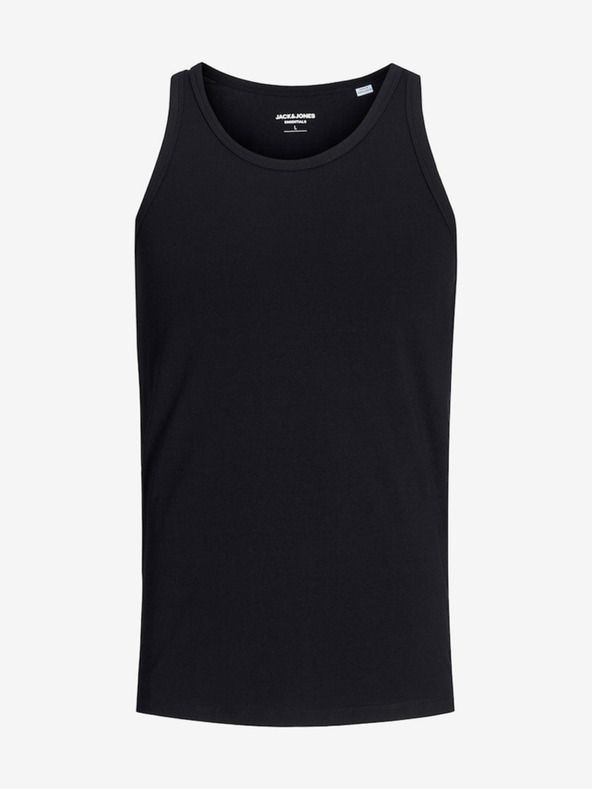 Jack & Jones Čierne základné tielko Jack & Jones