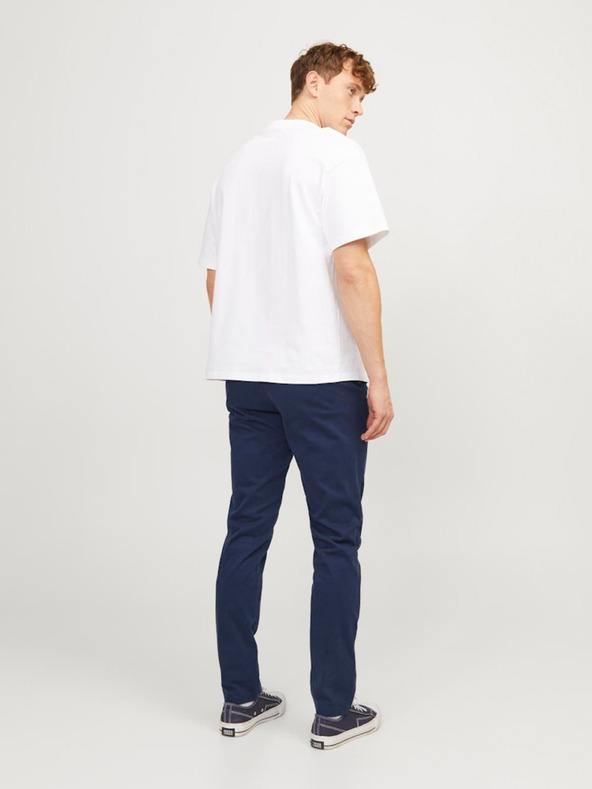 Jack & Jones Tmavomodré chino nohavice Jack & Jones Marco