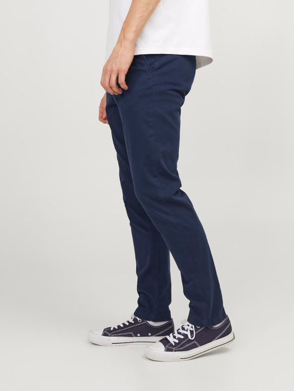 Jack & Jones Tmavomodré chino nohavice Jack & Jones Marco