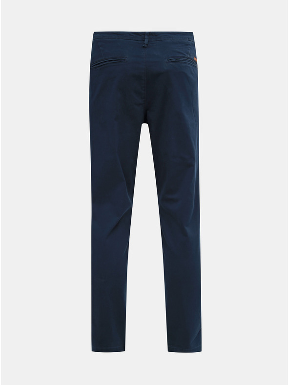 Jack & Jones Tmavomodré chino nohavice Jack & Jones Marco