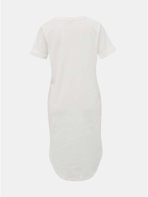 Jacqueline de Yong Biela mikina základné šaty JDY Ivy