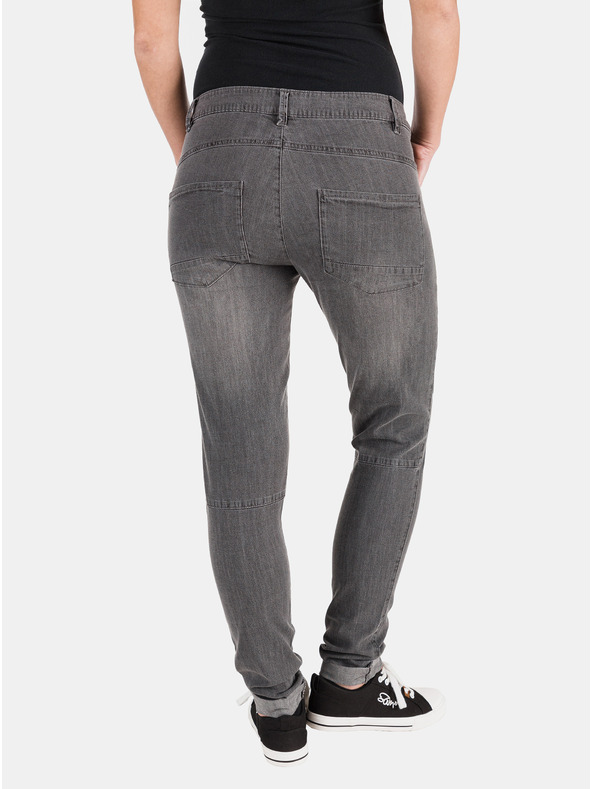 Sam 73 Tmavosivé dámske džínsy slim fit strihu SAM 73