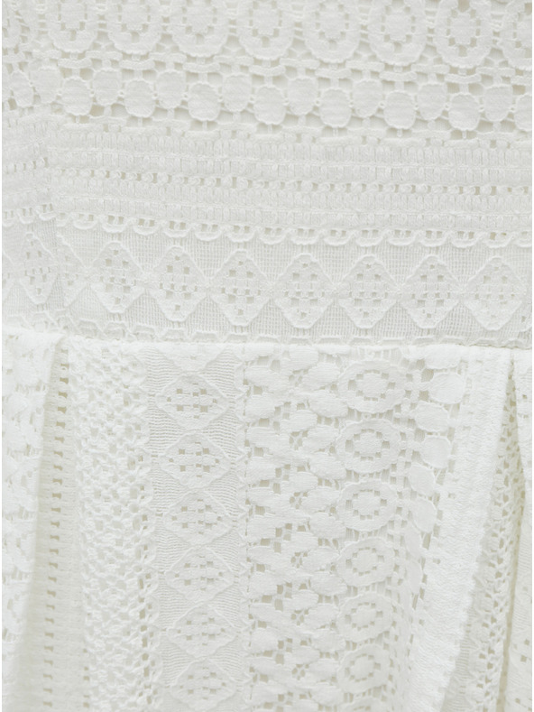 ONLY Biele čipkované šaty ONLY Helena
