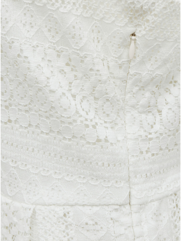 ONLY Biele čipkované šaty ONLY Helena