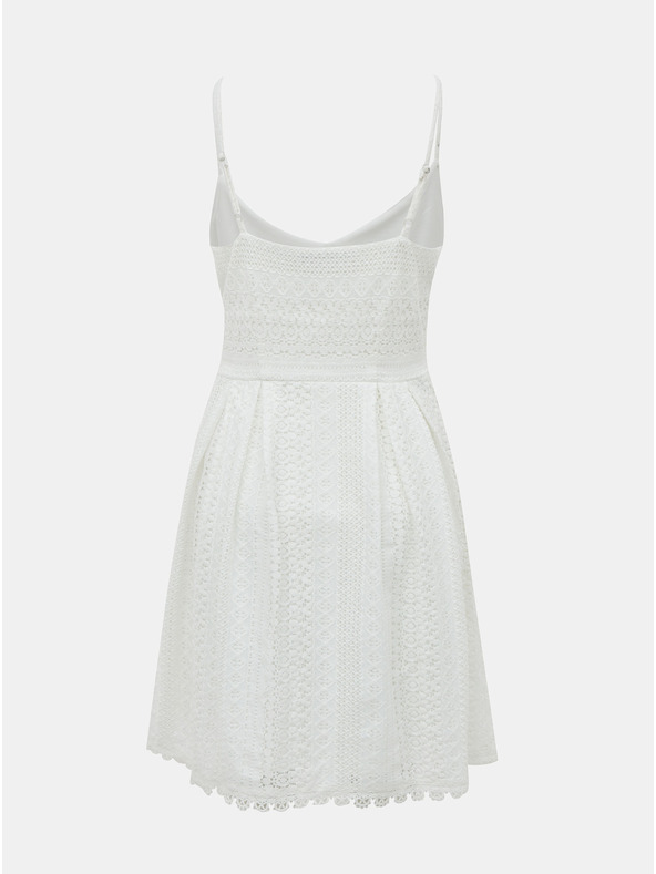 ONLY Biele čipkované šaty ONLY Helena