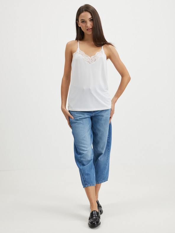 Vero Moda Biely top s čipkou VERO MODA Ana