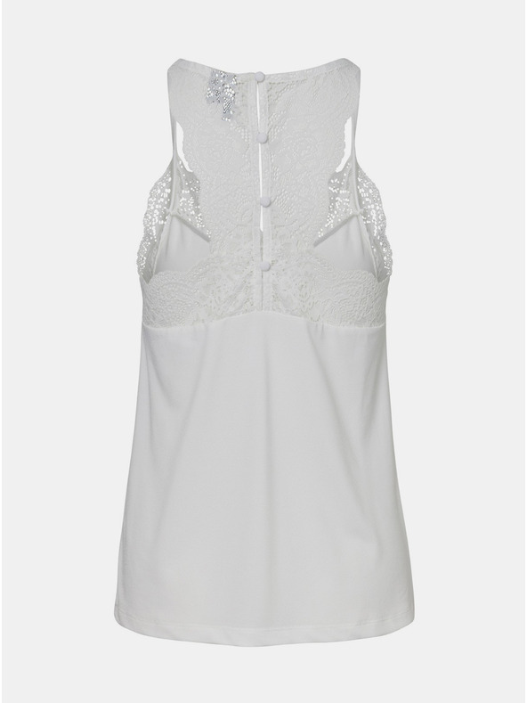 Vero Moda Biely top s čipkou VERO MODA Ana