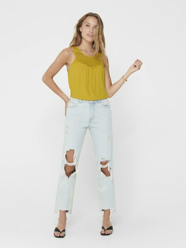 ONLY Horčicový top ONLY Vide