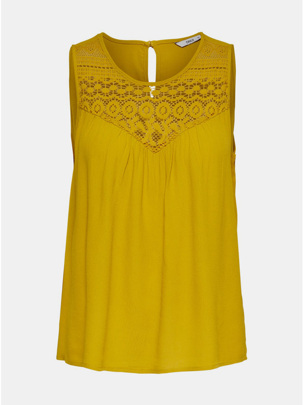 ONLY Horčicový top ONLY Vide