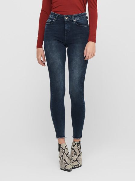 ONLY Tmavomodré skinny fit džínsy ONLY-Blush