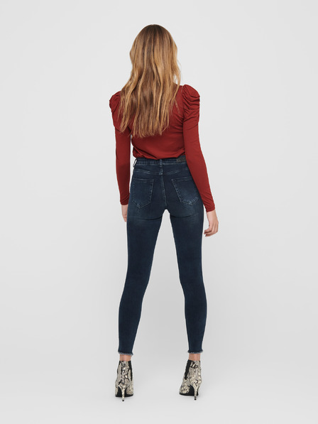 ONLY Tmavomodré skinny fit džínsy ONLY-Blush