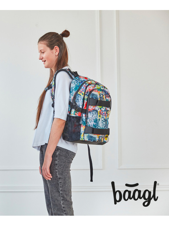 BAAGL  BAAGL 3 SET Skate Batman Comics: batoh, etue, vrecko