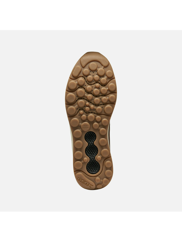 Geox Tmavo hnedá pánska členkové topánky Geox Spherica Actif X2