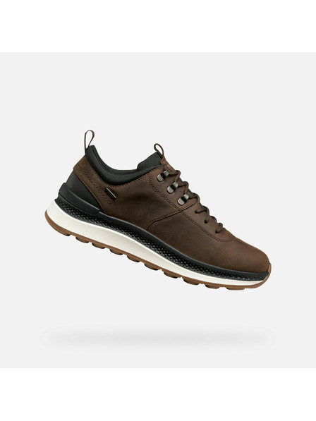 Geox Tmavo hnedé pánske tenisky Geox Spherica Actif X2
