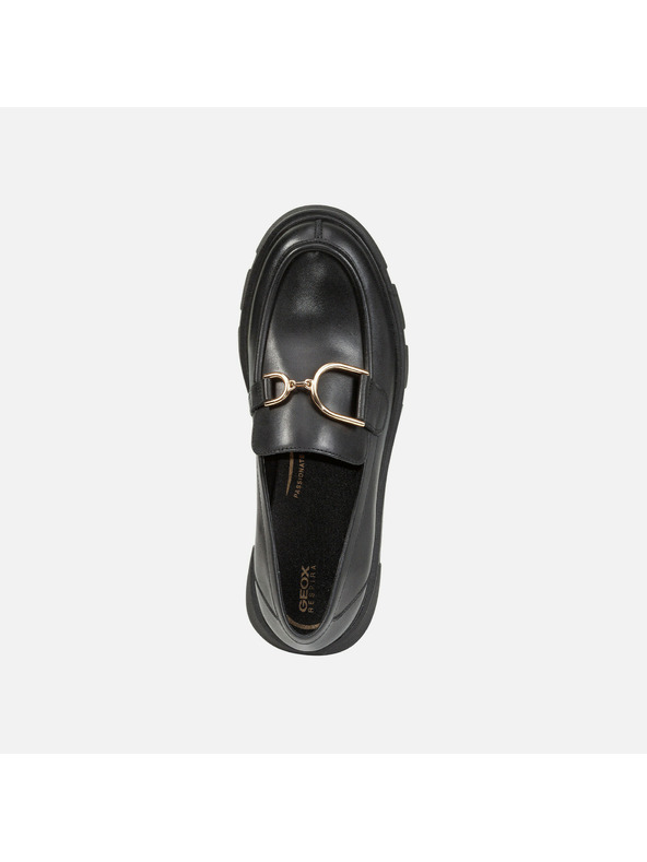 Geox Čierne dámske mokasíny Geox Vilde