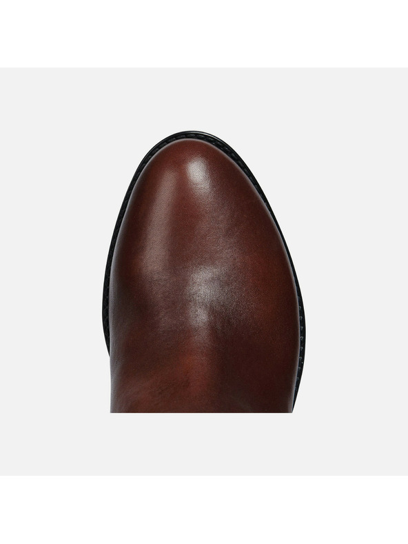 Geox Hnedé dámske čižmy Geox Felicity