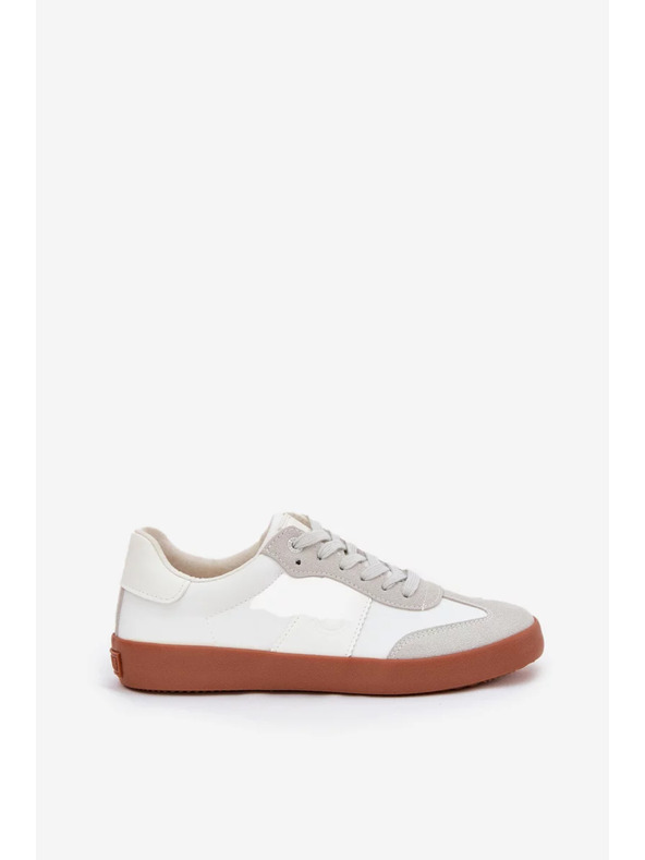 BIG STAR SHOES Dámske látkové tenisky Big Star – bielo-sivé