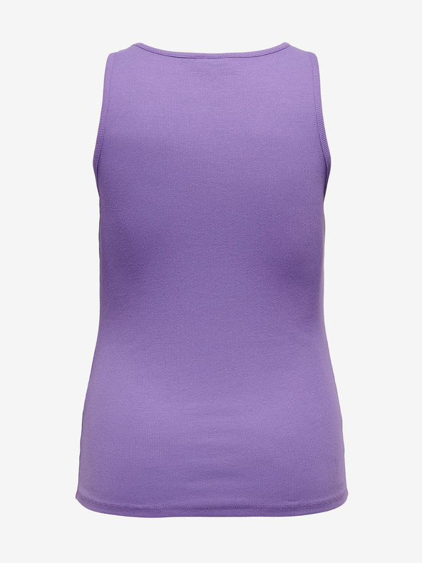 ONLY CARMAKOMA Fialové dámske základné tielko ONLY CARMAKOMA Kenya