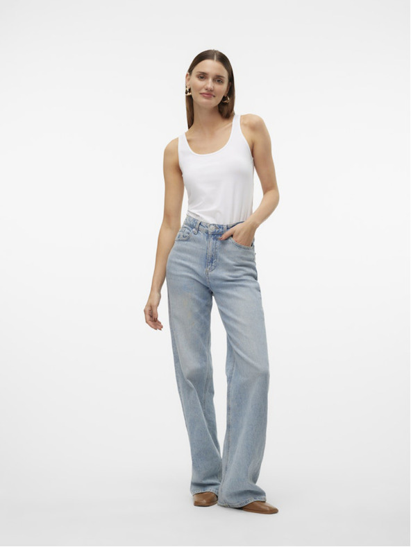 Vero Moda Biele dámske tielko Vero Moda Lulu