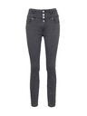 Orsay Tmavosivé dámske džínsy skinny fit ORSAY