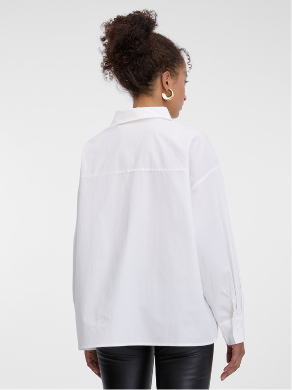 Orsay Biela dámska oversize košeľa ORSAY