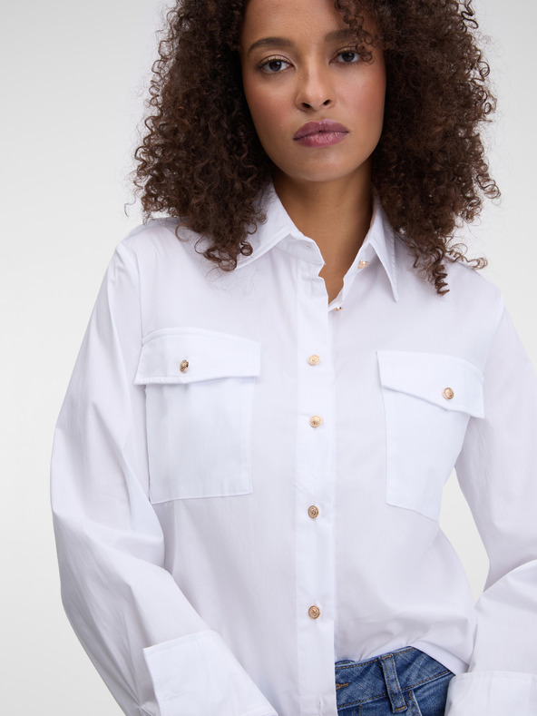 Orsay Biela dámska košeľa ORSAY