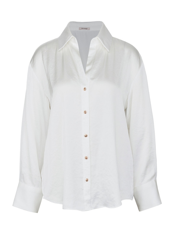 Orsay Biela dámska košeľa ORSAY