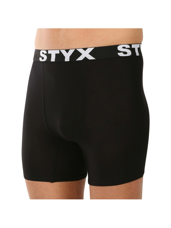 Styx Pánske boxerky Styx long športová guma čierne