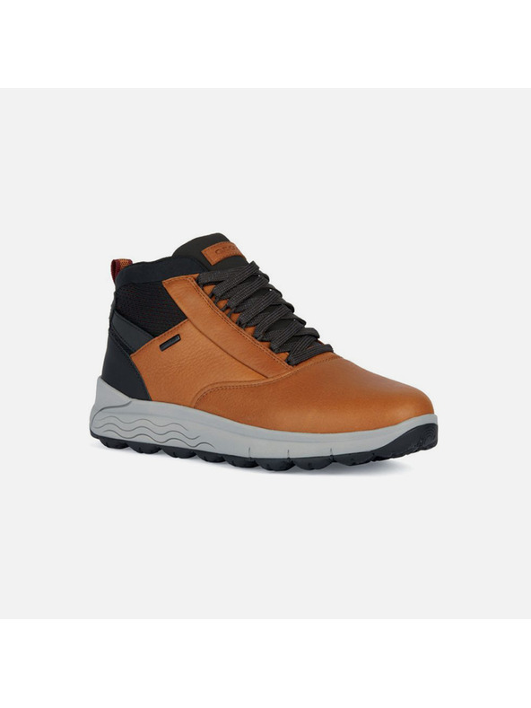 Geox Hnedá pánska členková obuv Geox Spherica 4x4 B Abx