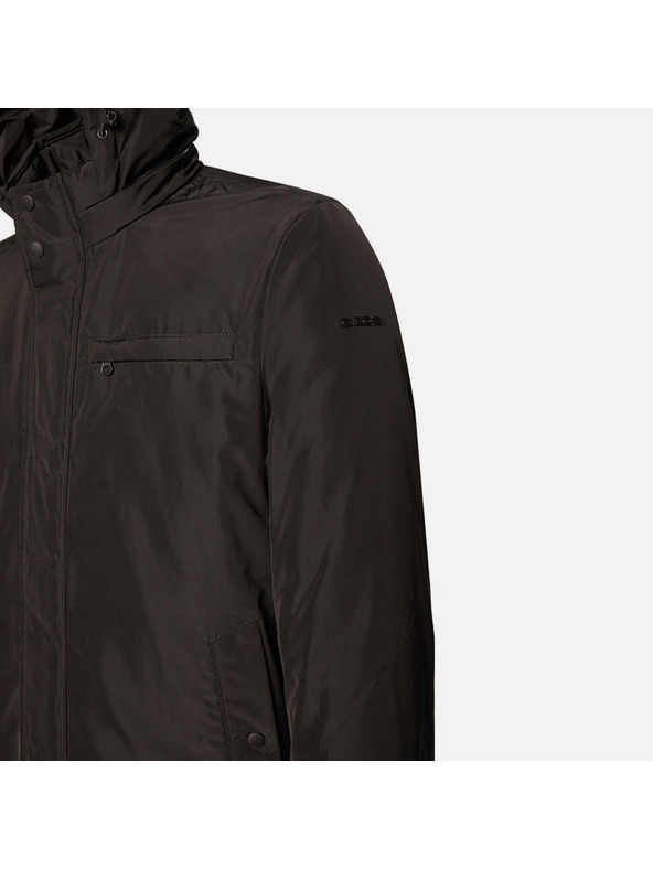 Geox Čierna pánska bunda Geox Kennet