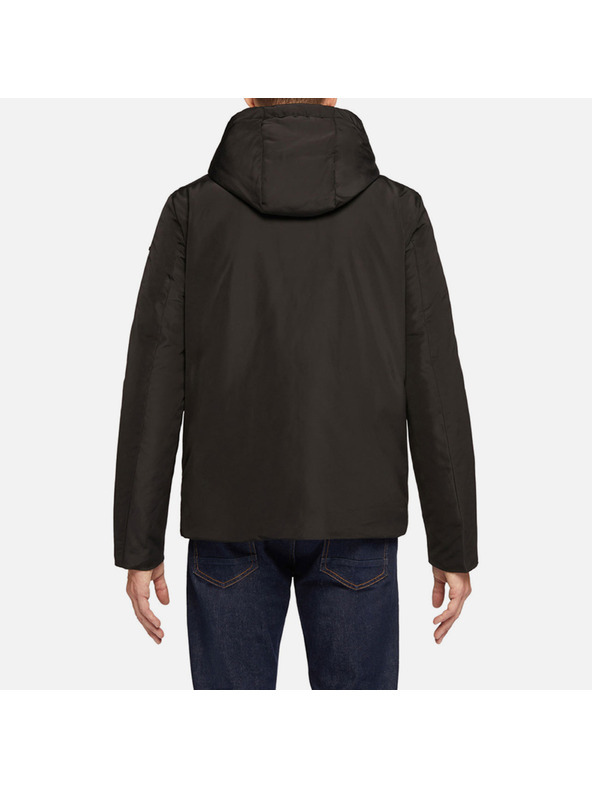 Geox Čierna pánska bunda Geox Kennet