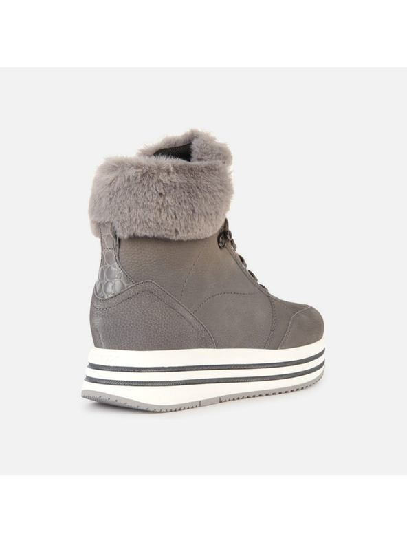 Geox Sivé dámske tenisky Geox Kency