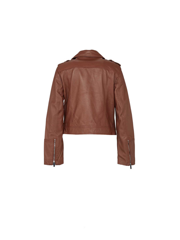 CAMAIEU Hnedý dámsky koženkový křivák