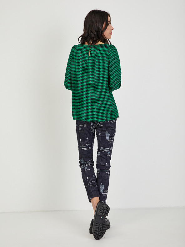 Orsay Zelená dámska vzorovaná blúzka ORSAY