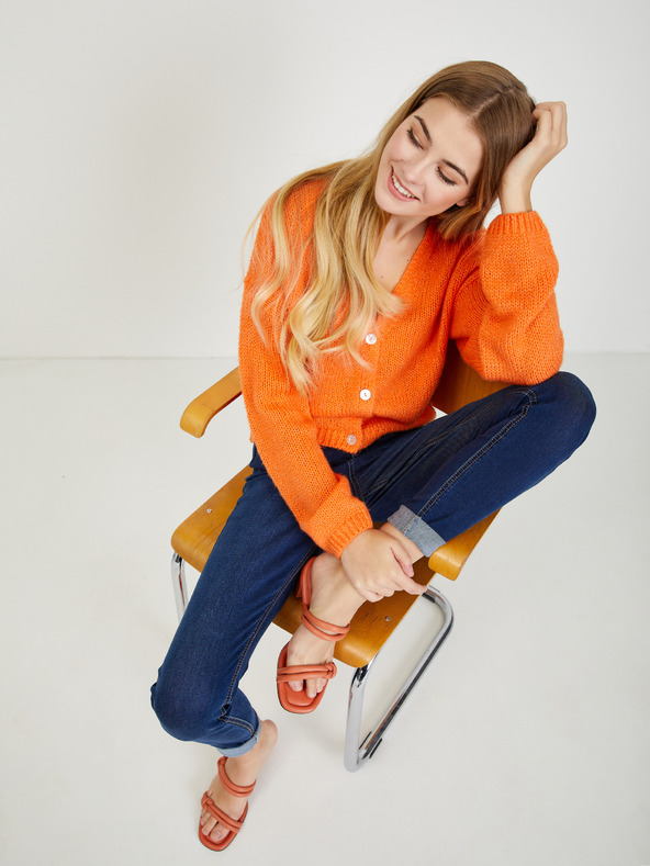 Orsay Oranžový dámsky sveter ORSAY