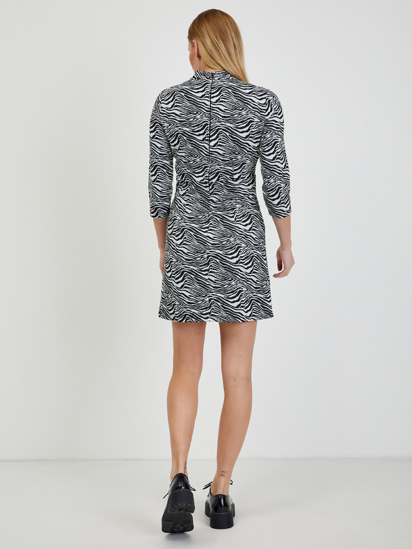 Orsay Čierno-biele dámske vzorované šaty ORSAY