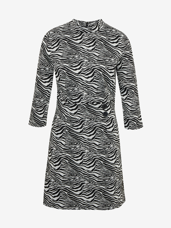 Orsay Čierno-biele dámske vzorované šaty ORSAY