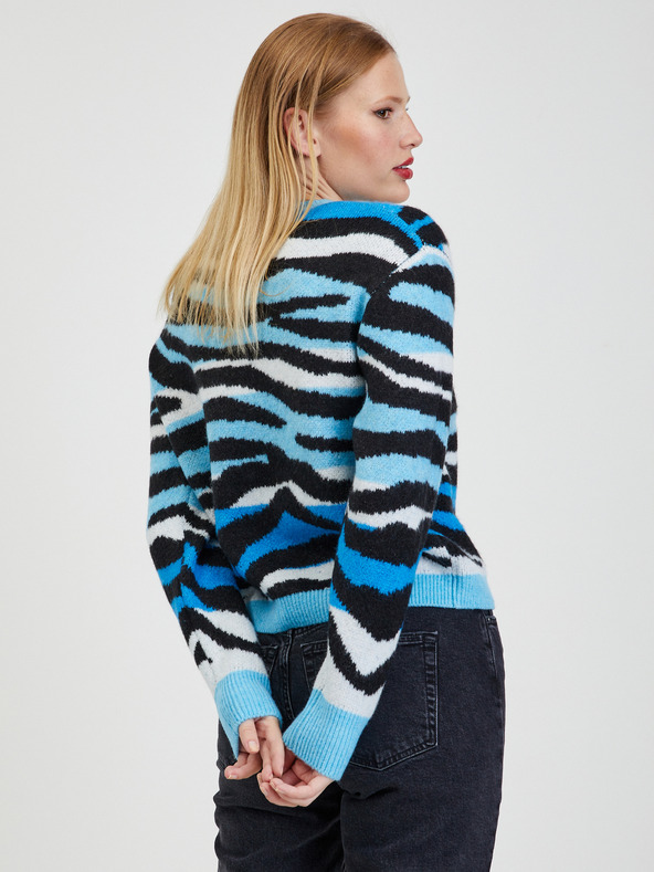 Orsay Čierno-modrý dámsky vzorovaný sveter ORSAY