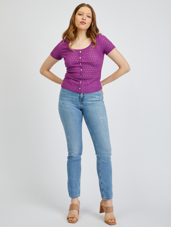 Orsay Fialové dámske tričko ORSAY