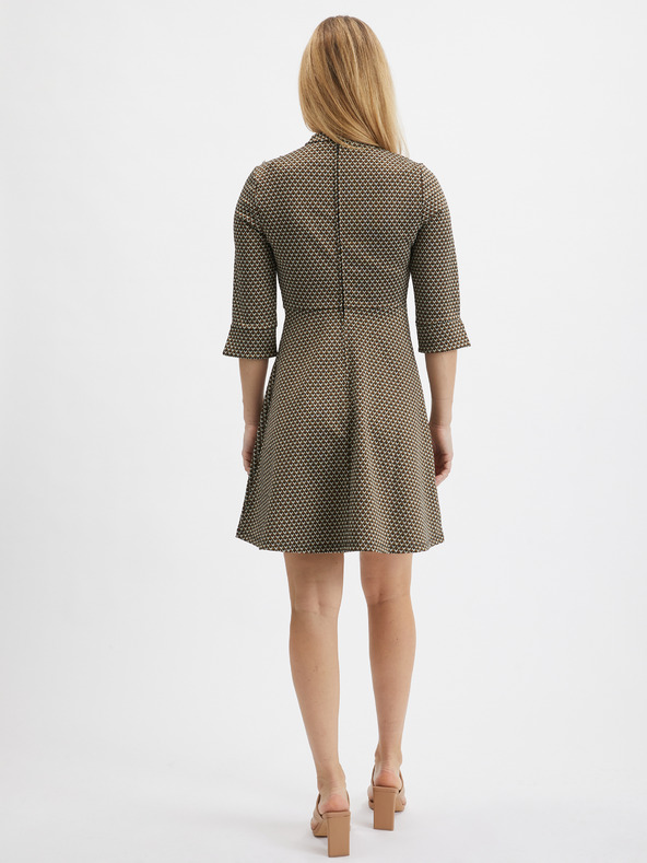 Orsay Hnedé dámske vzorované šaty ORSAY
