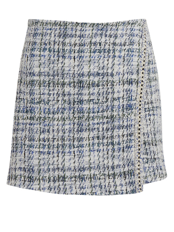 Orsay Modro-krémová dámska tvídová sukňa ORSAY